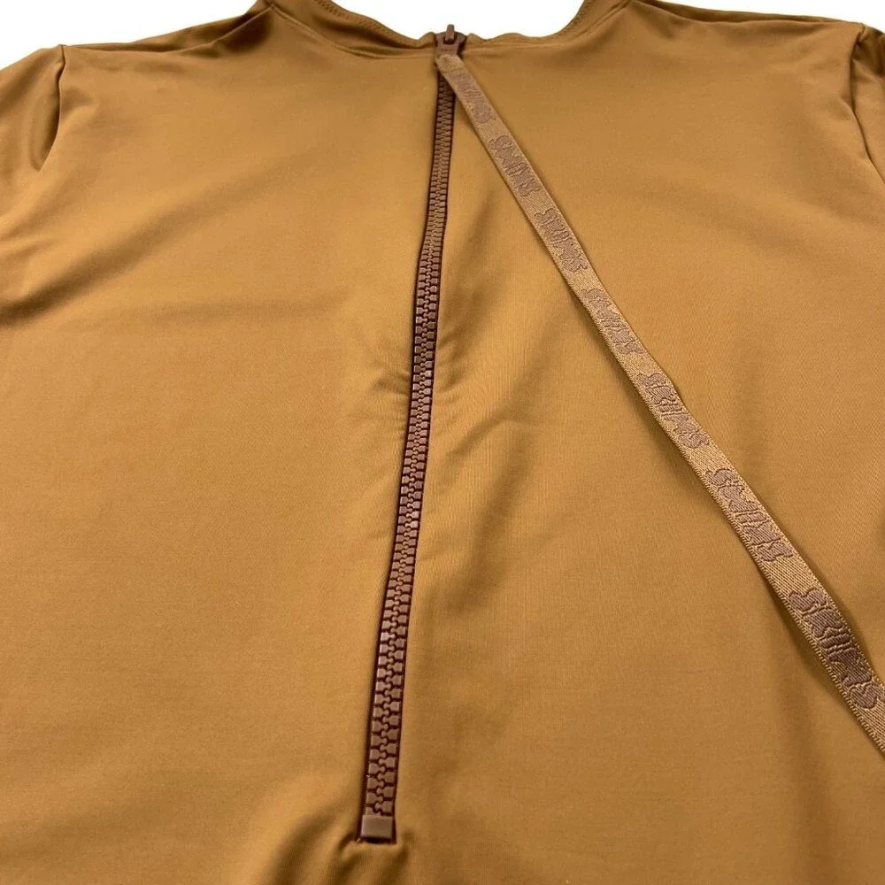 SKIMS Swim Long‎ Sleeve One Piece Almond Womens 4X